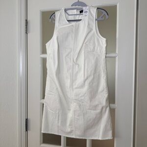 J.Crew White Denim Sleeveless Dress